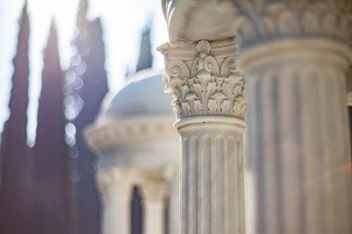 Column detail from the Monument Gardens at the Baha'i World Centre. Copyright © Bahá’í International Community